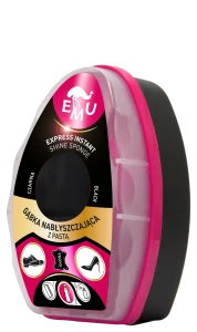 EMU Gąbka nabłyszczająca do obuwia z pastą - CZARNA - 6 ml